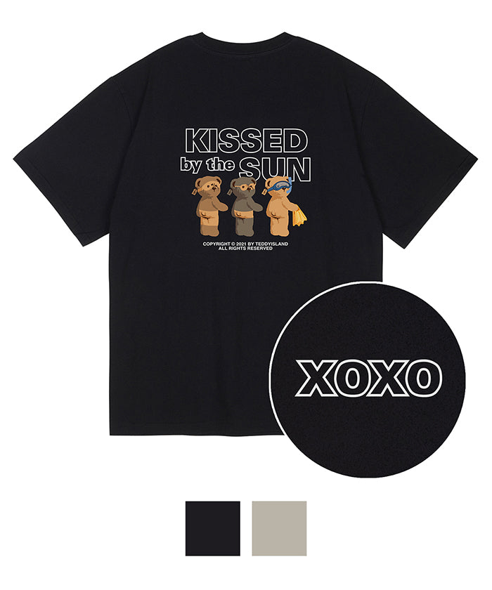 Three tanned Teddy T-shirt