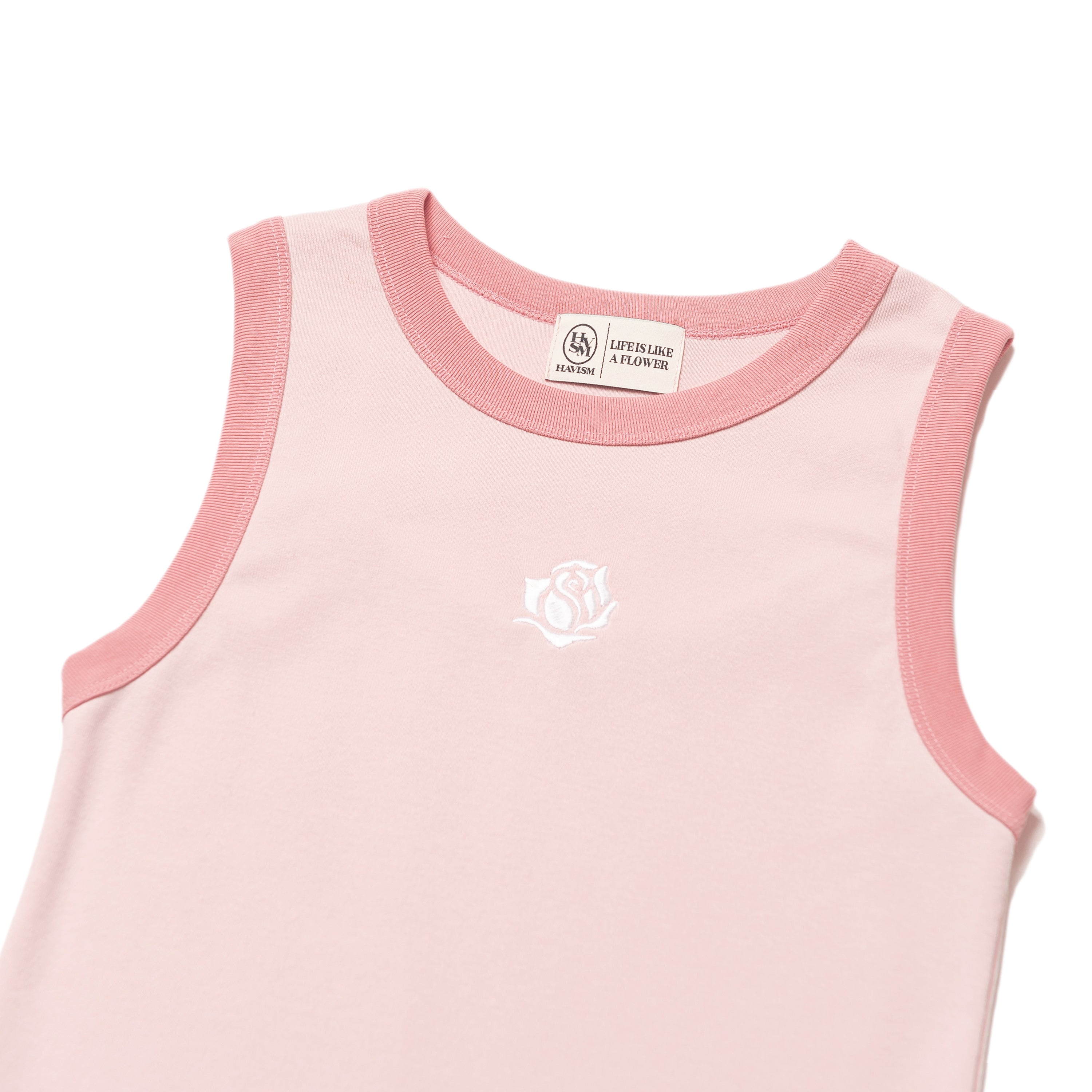 ROSE RINGER SLEEVELESS(PINK)