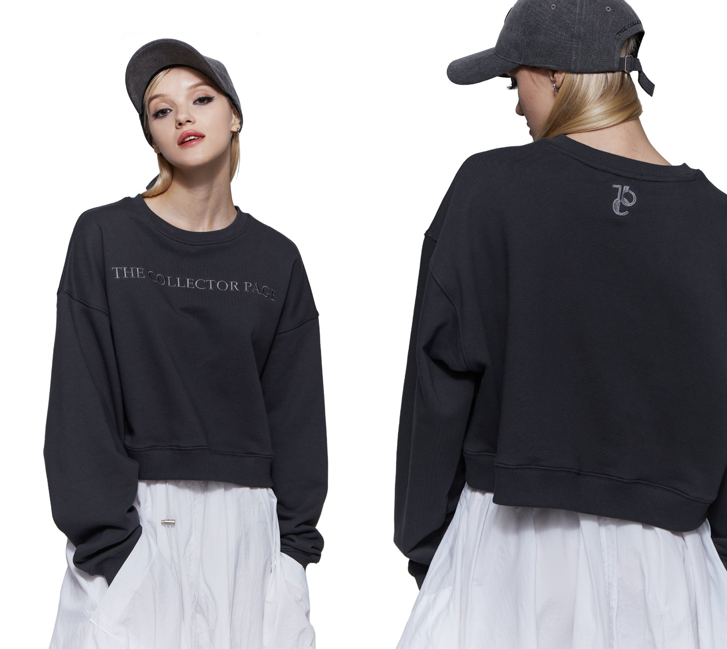 TCP LOGO CROP SWEATSHIRT