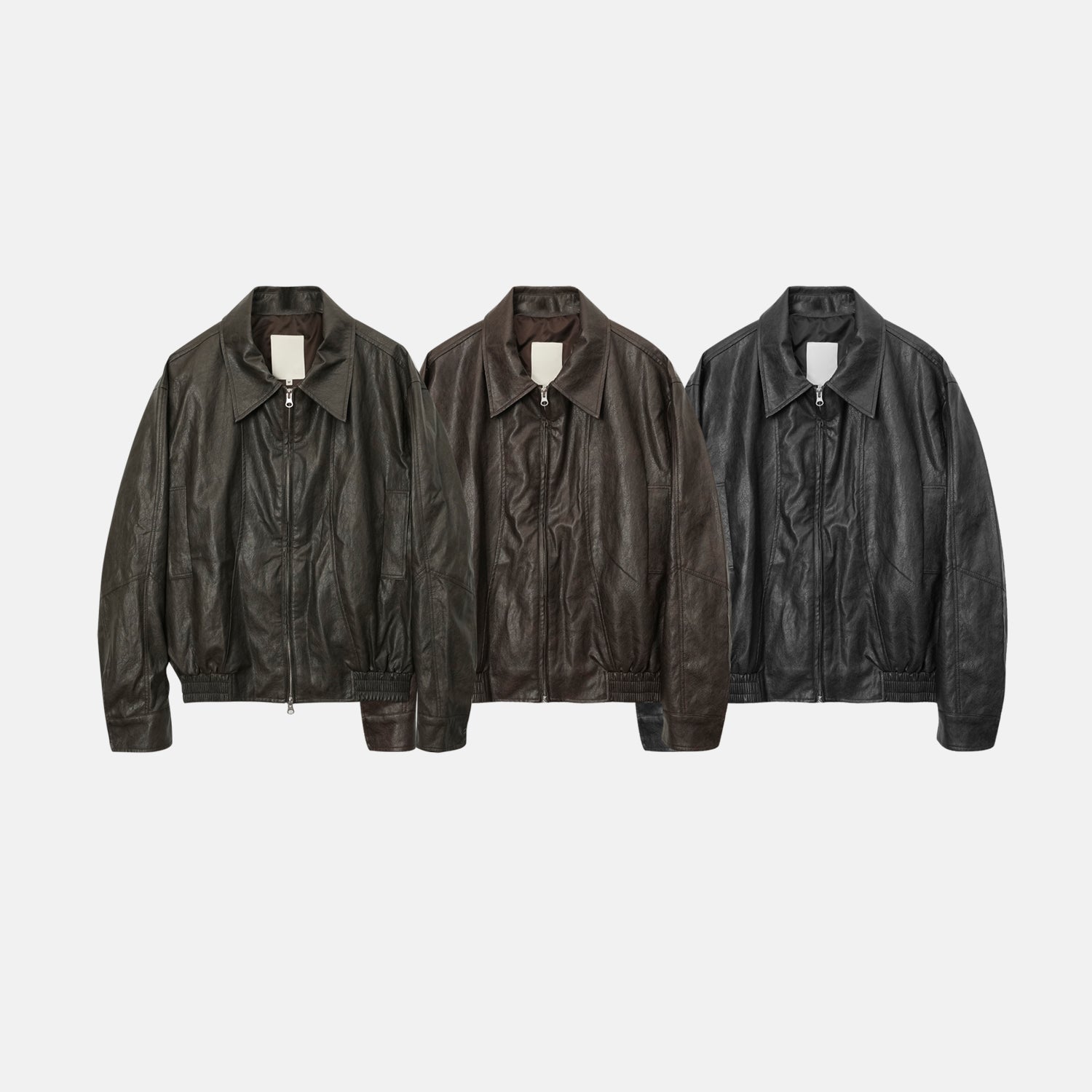 Charles Vegan Leather Jacket (3color)