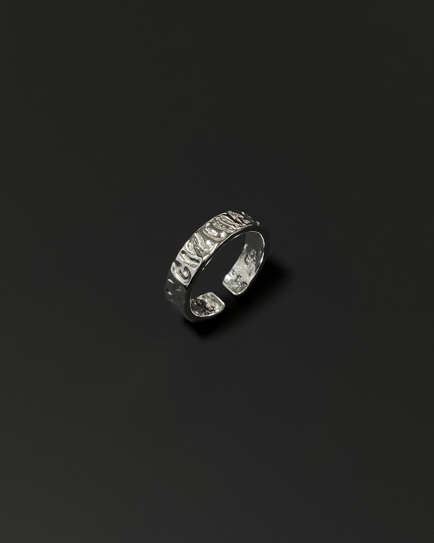 wrinkle ring (925silver)