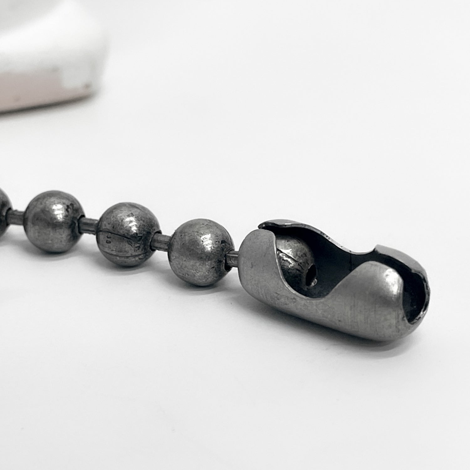 [BLESSEDBULLET]9mm ball chain bulletback bracelet_dark silver