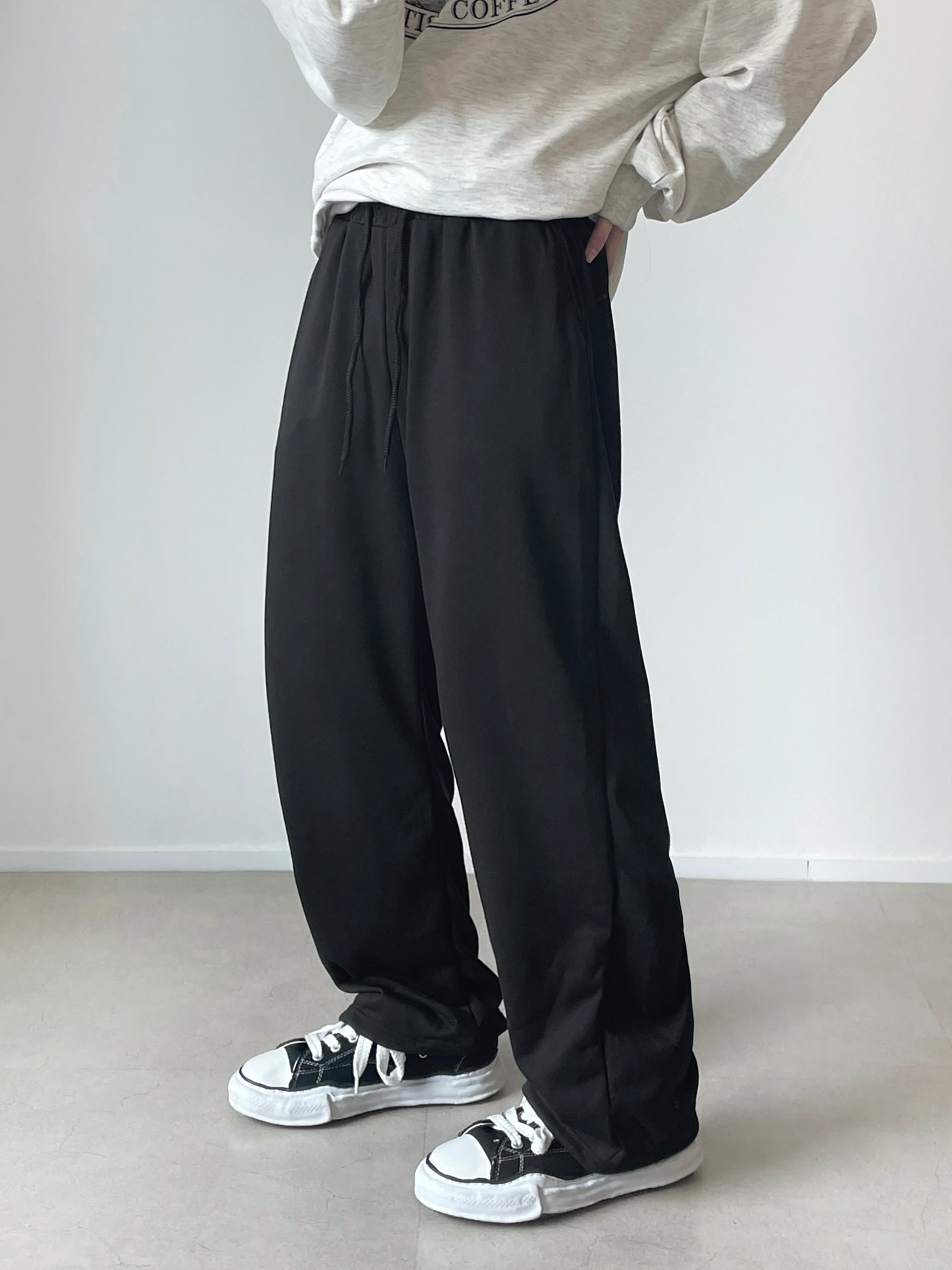 W cotton sweat pants