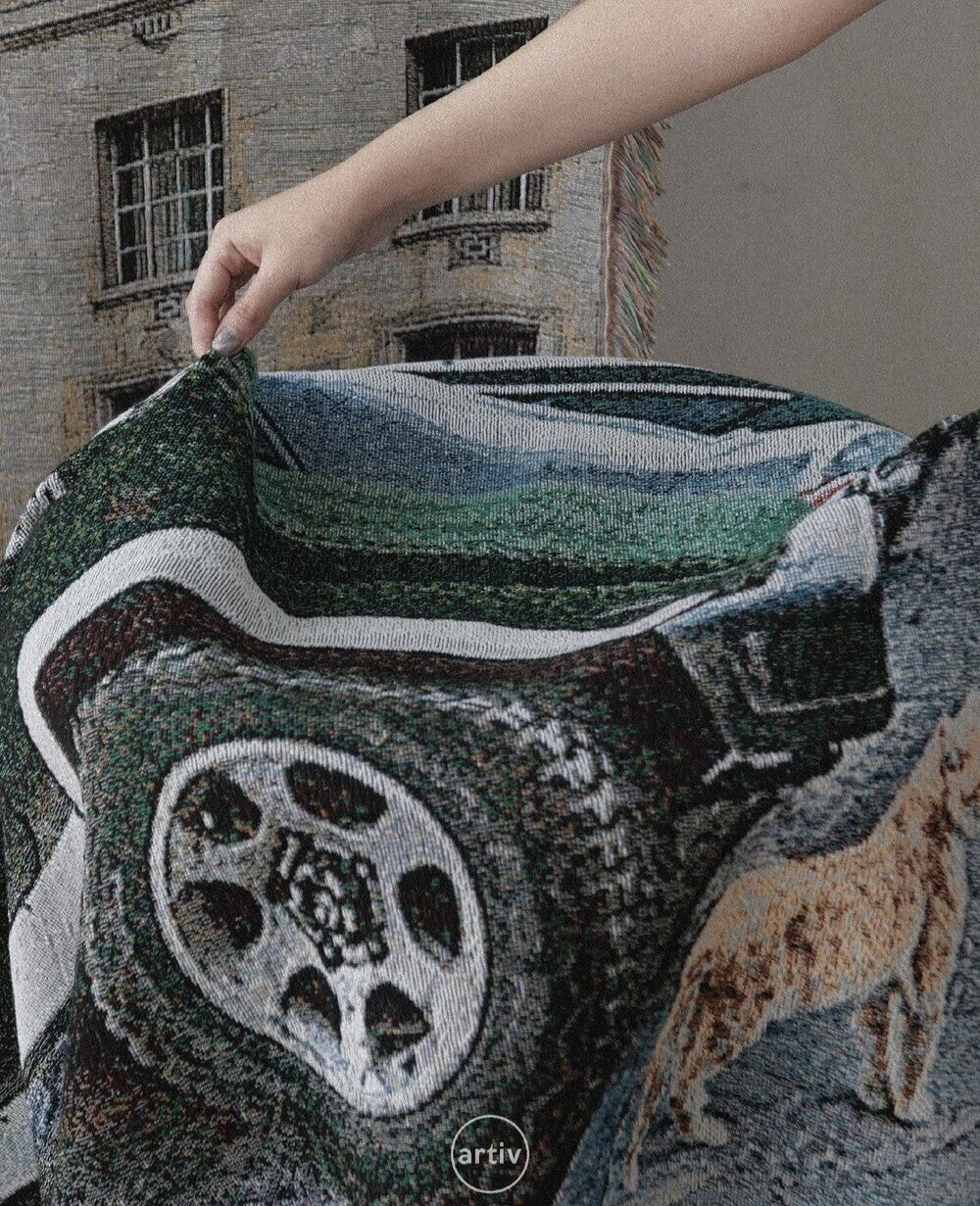 Tapestry woven blanket WB01