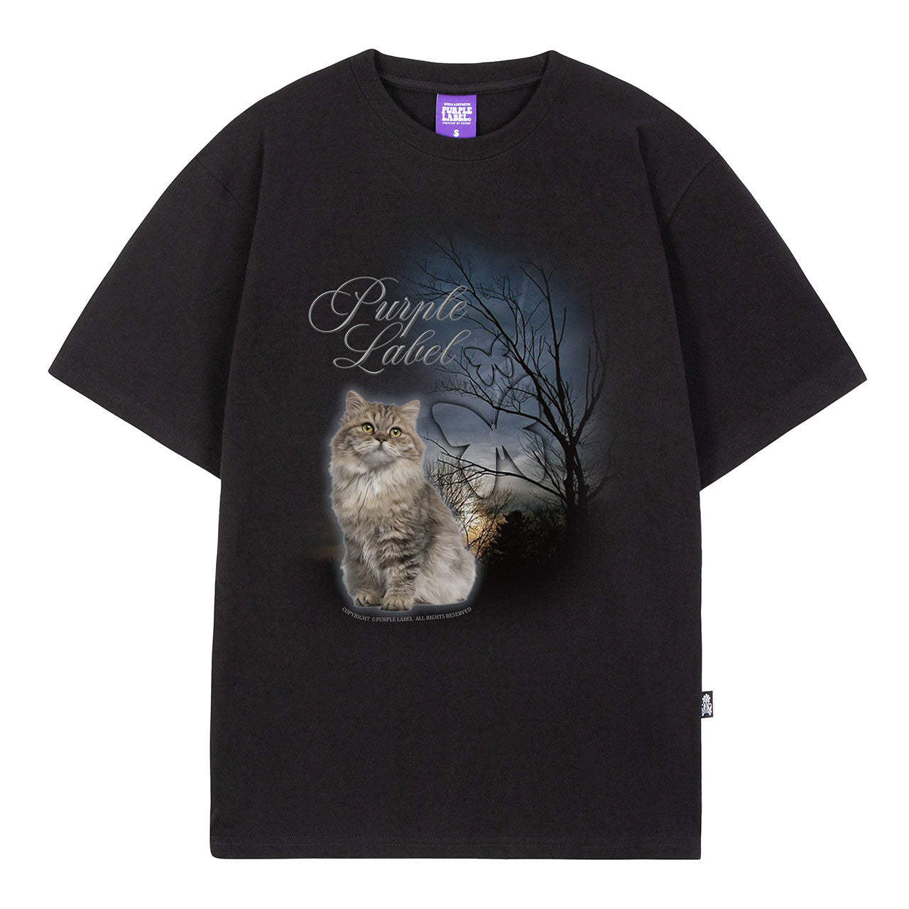 blue scenery cat tee (PT0085)