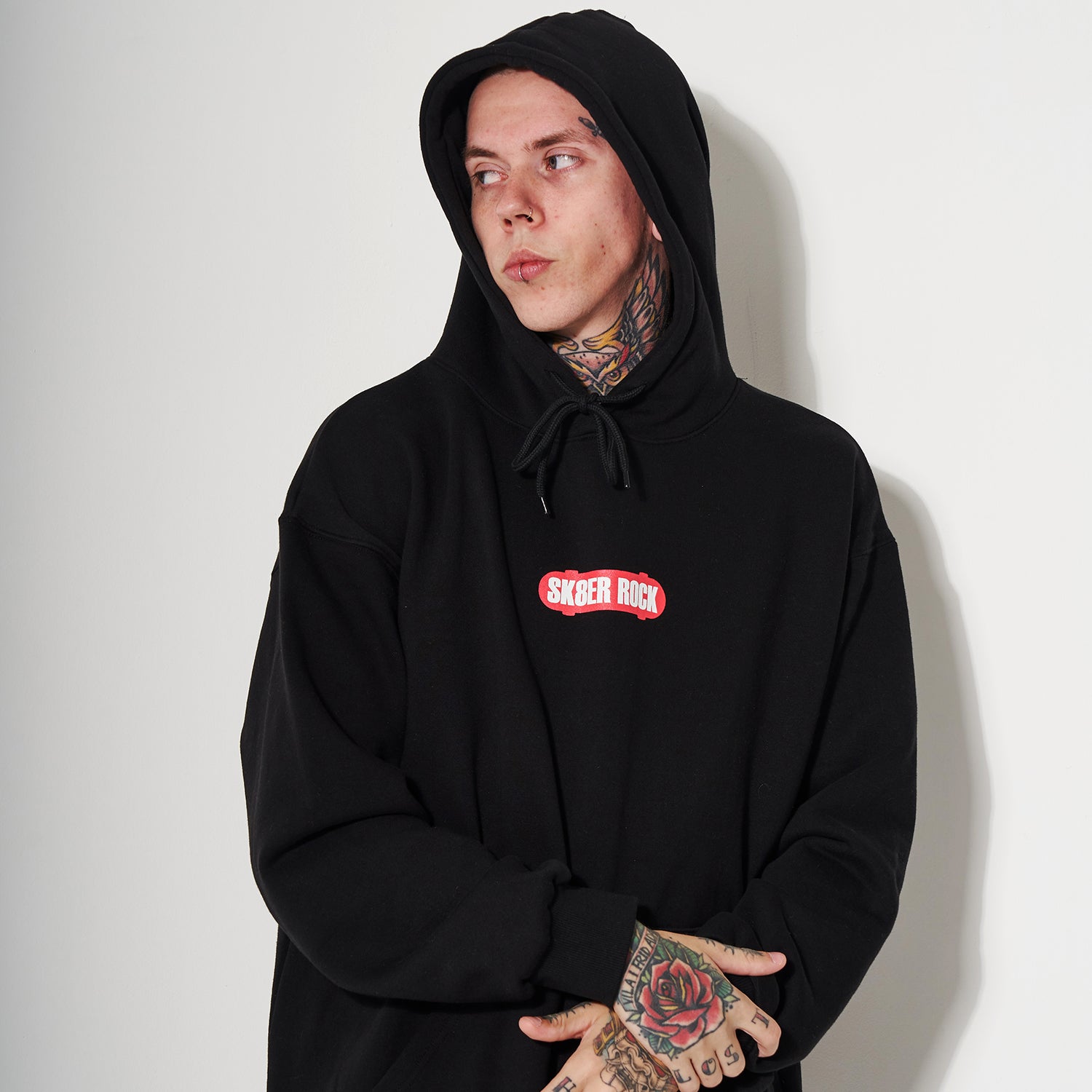 BOARD LOGO HOODIE BLACK