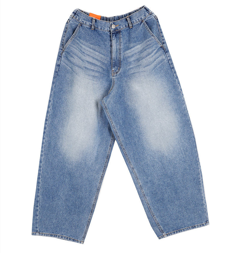 No.0602 G washing balloon wide denim PT