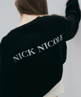 NICOLE BOLERO LOGO CARDIGAN_BLACK