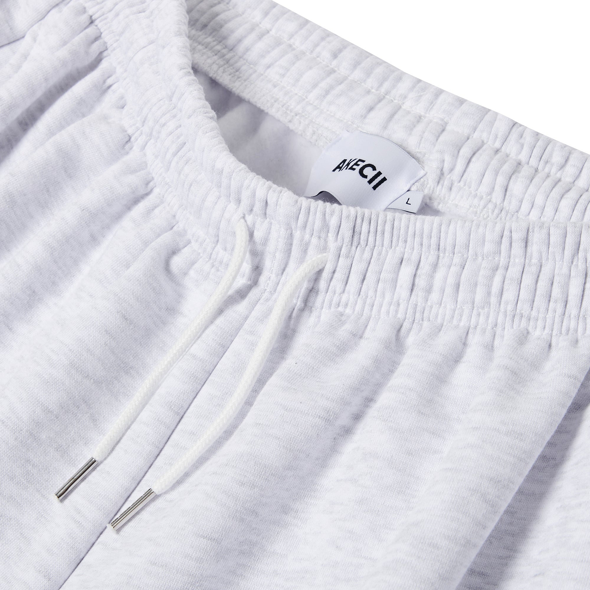 Balloon over cargo fleece jogger pants White Melange