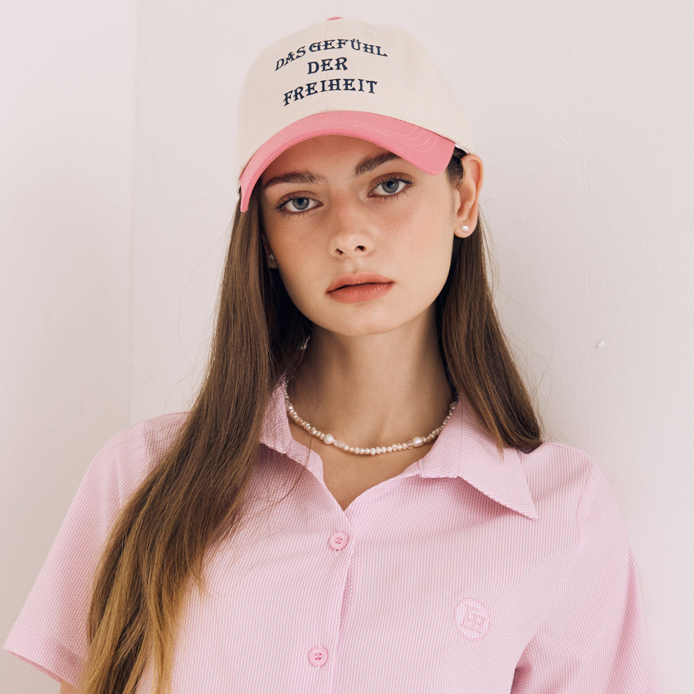 TWO-TONE BALL CAP (PINK)