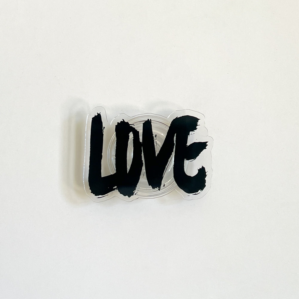 Love Love Love Black Acrylic Tok