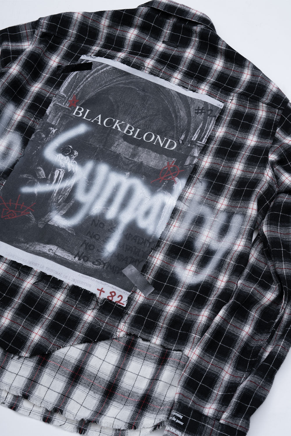 BBD No Sympathy Layered Check Shirt (Black)