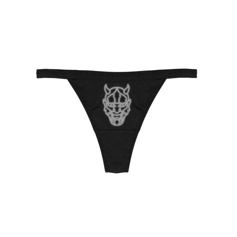 HANNYA REFLECTIVE THONG BLACK - MJN