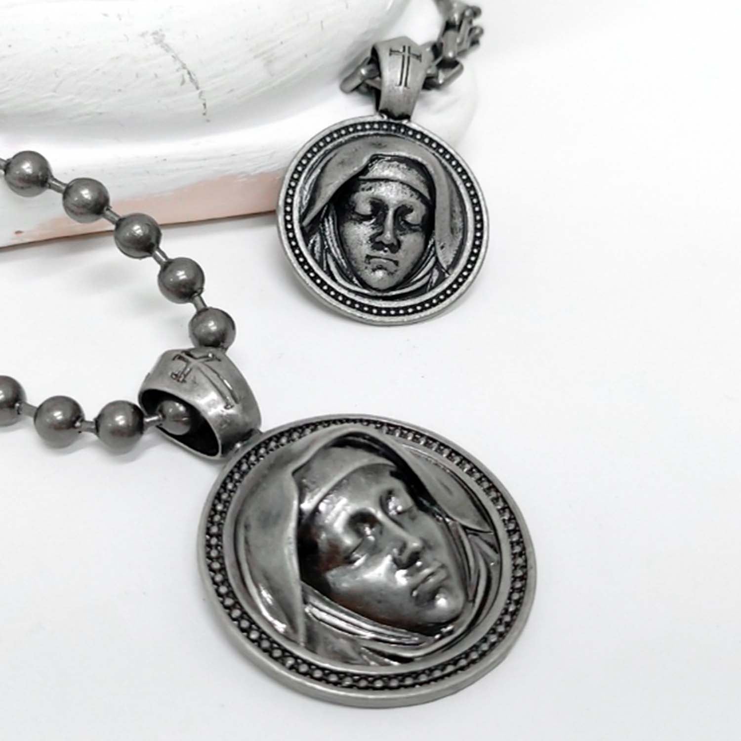 [BLESSEDBULLET]virgin mary chain necklace_MEDIUM