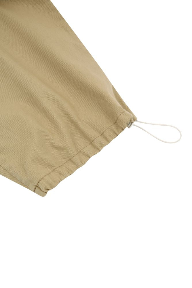 Beige balloon cargo pants