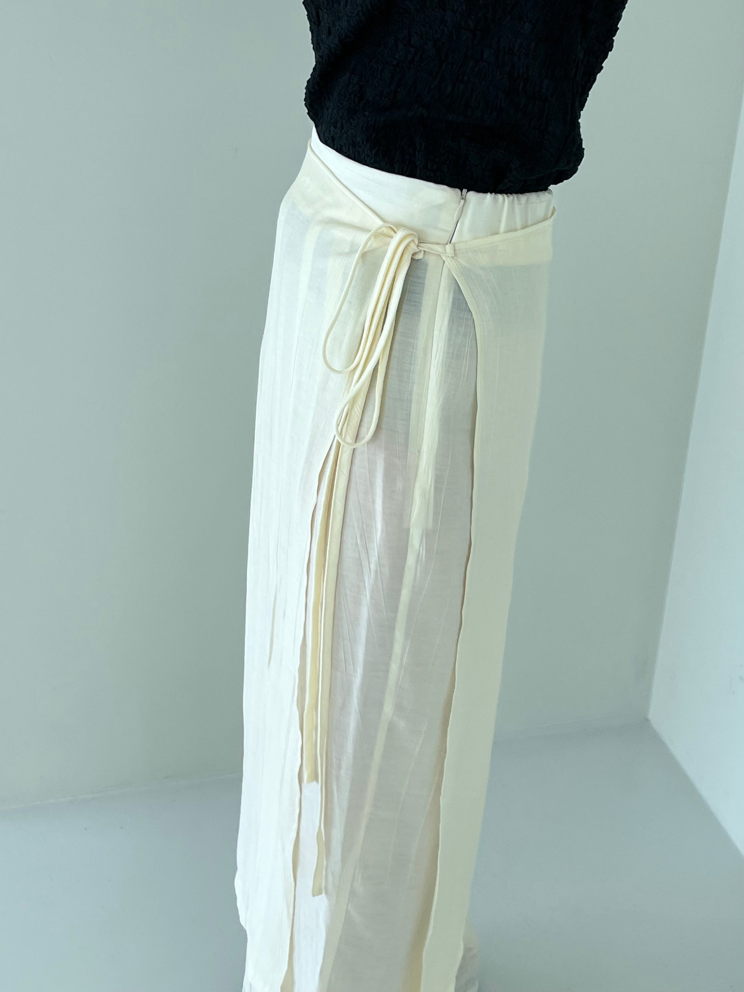 Wrap skirt pants (2color)