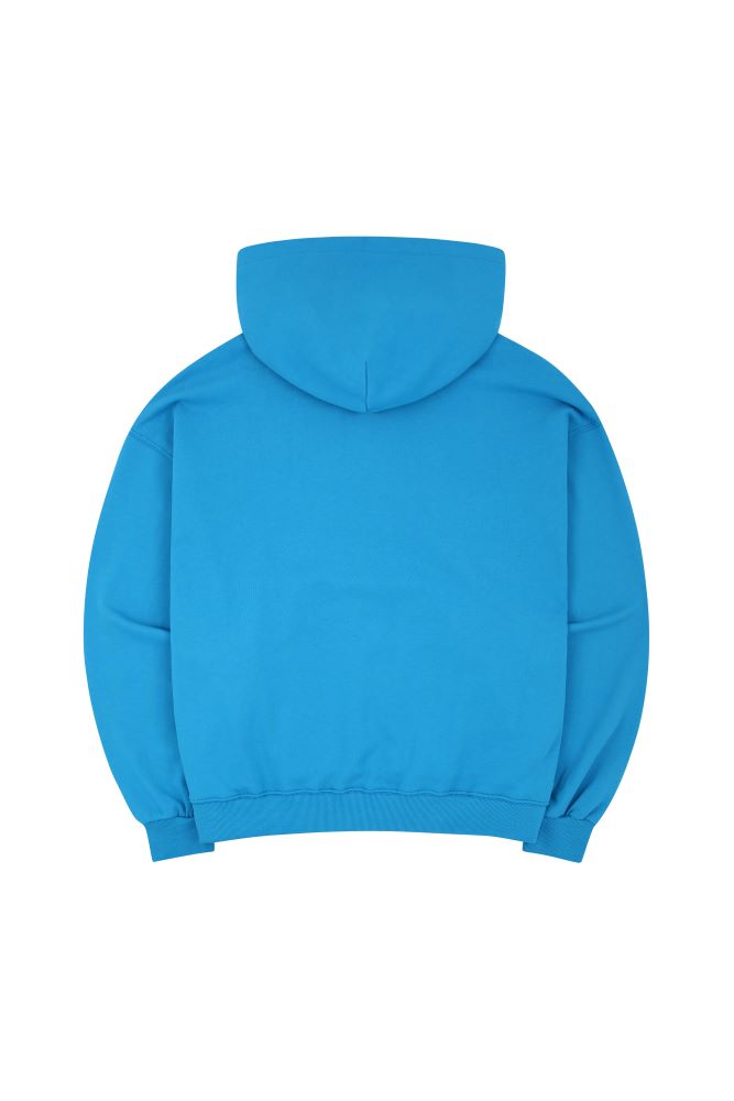 Blue vintage over-fit hoodie