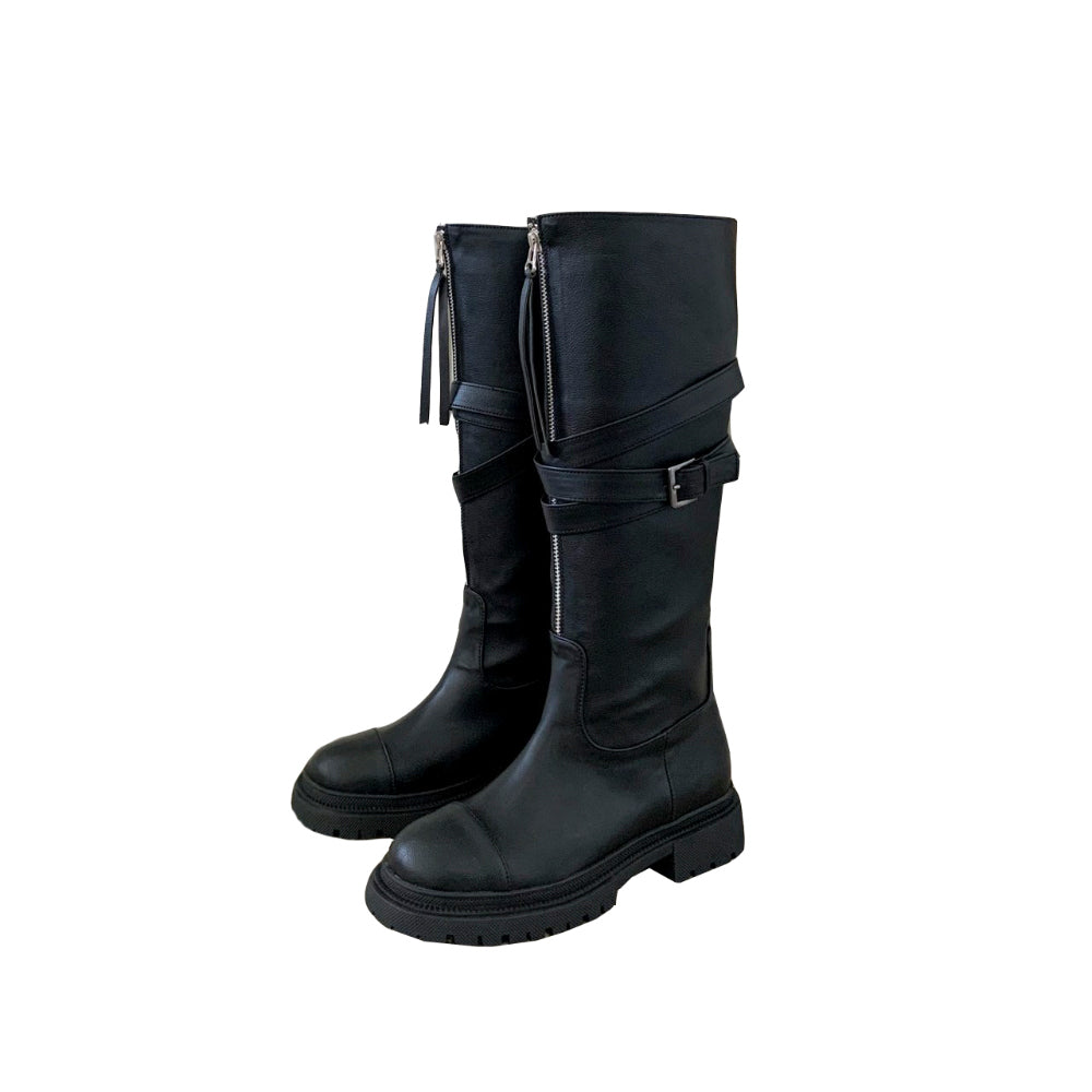 Zipper boots