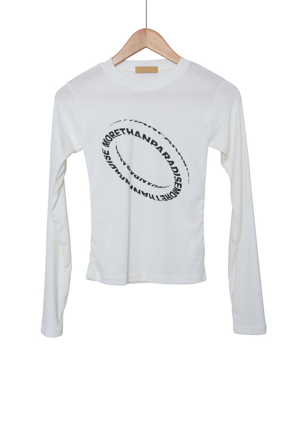 Wave Crop Long Sleeve T-Shirt