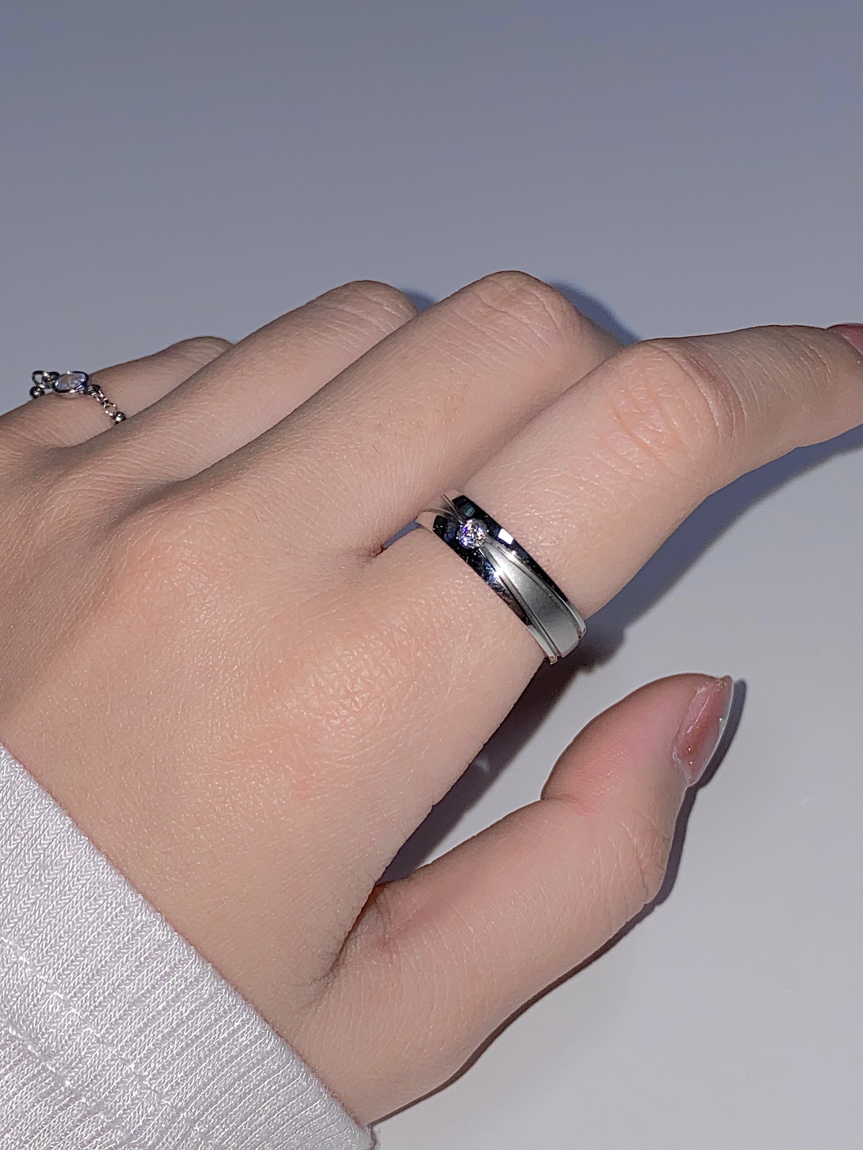  Milky Way Matte Cubic Ring