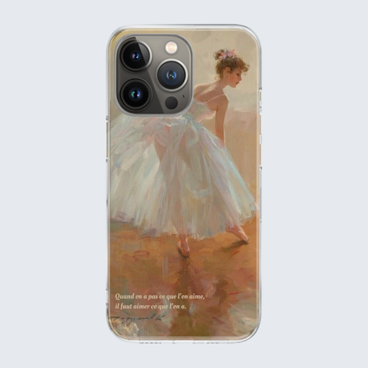 oil painting (ballerina) iphone case