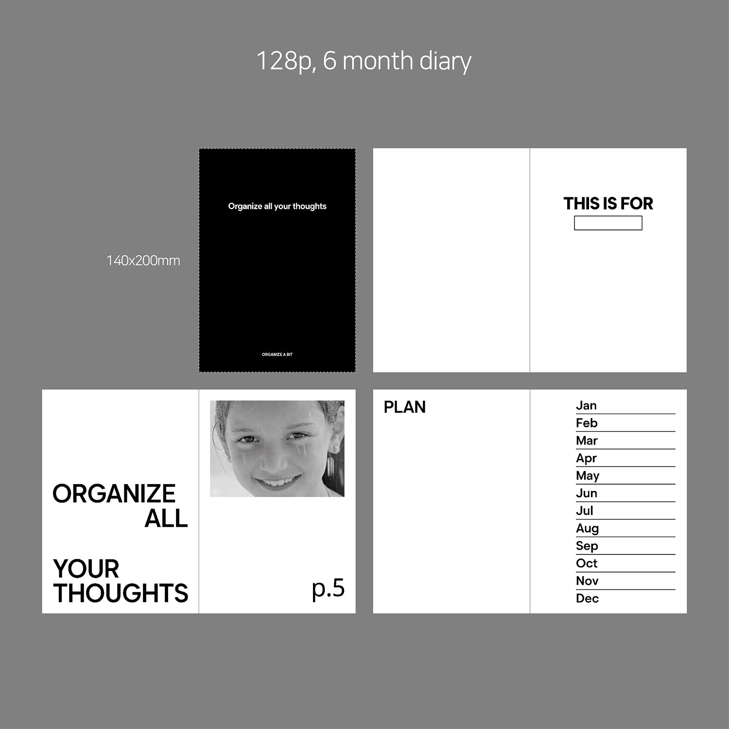oab organize diary / soft cover