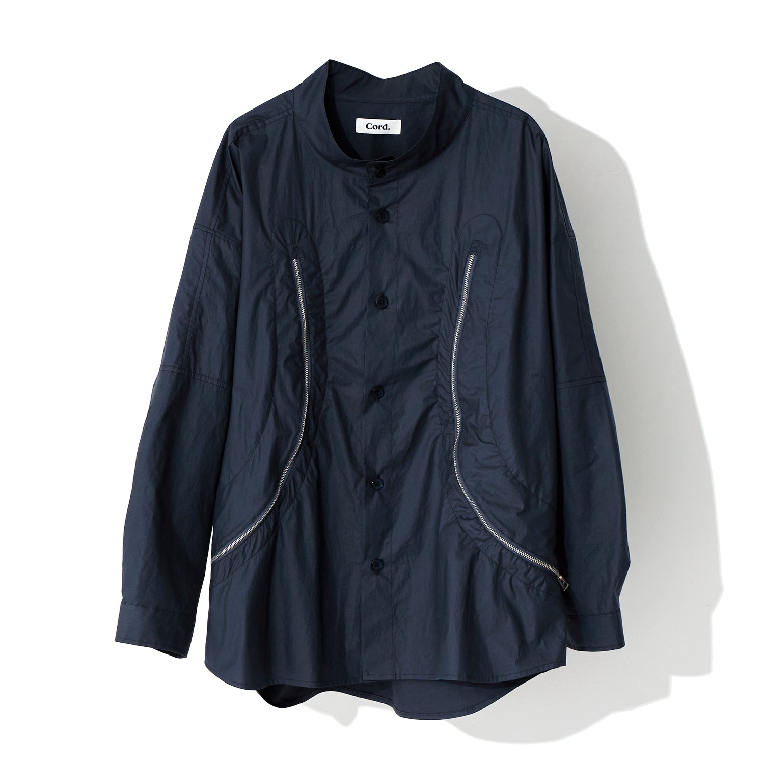 REXION CURVED ZIP-OVER SHIRT_NV