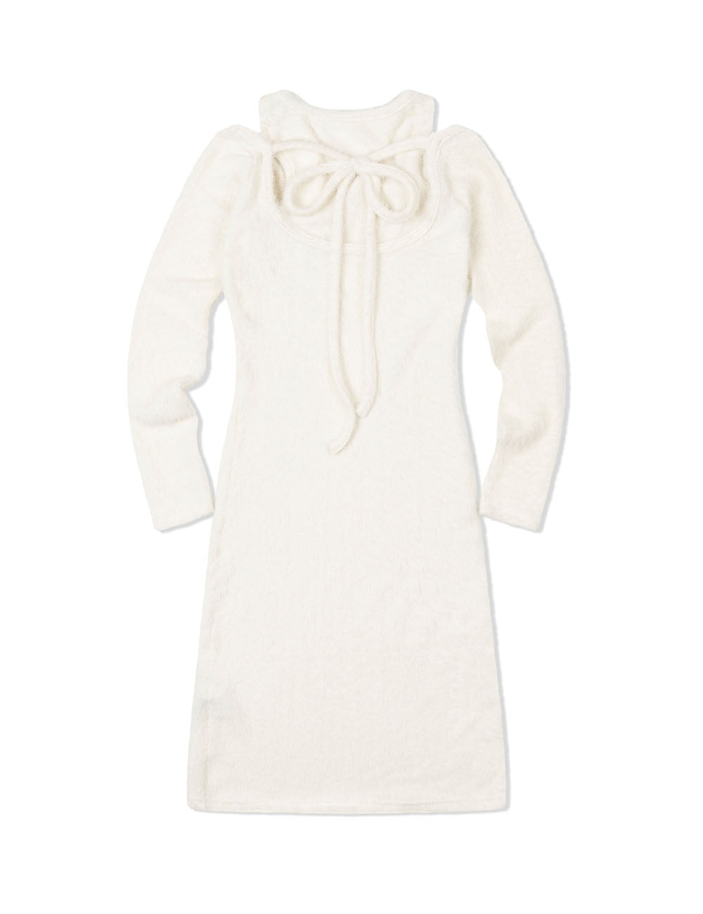 ANGORA SLIM DRESS(IVORY)