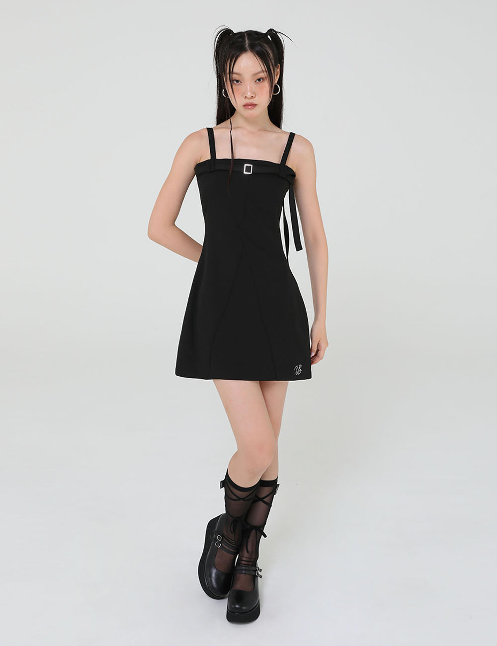 MOON BELT DRESS(BLACK)