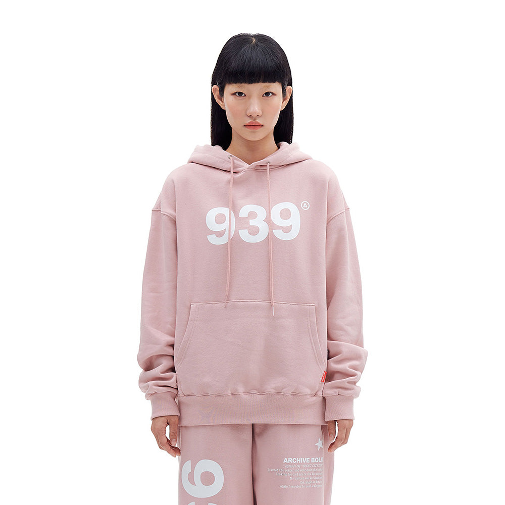 939 LOGO HOOD (PINK)