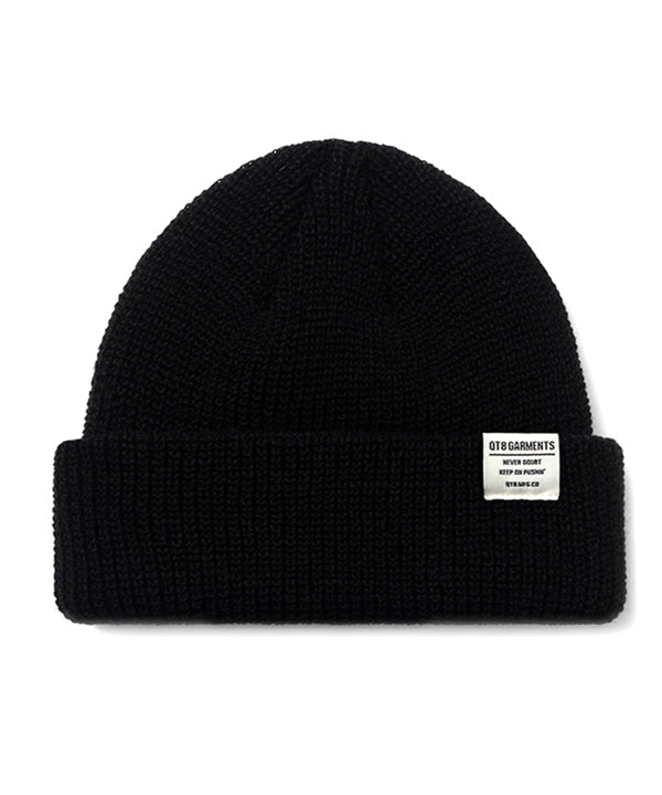 MH Short Label Beanie (Black)