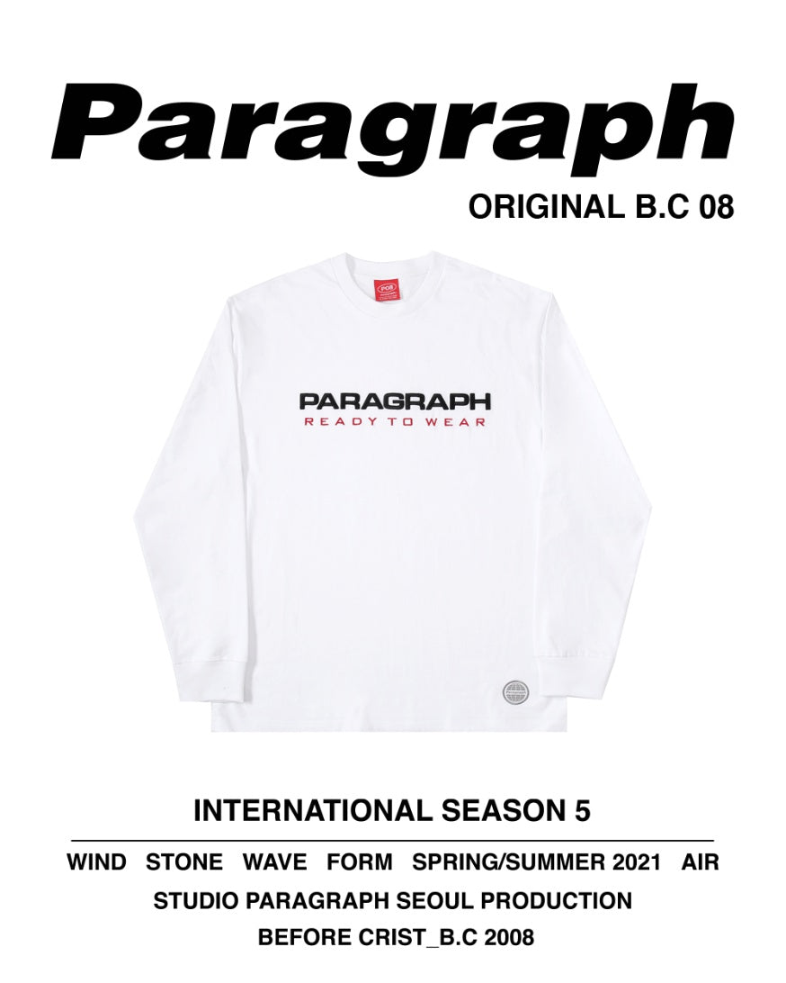 paragraph ready embroidery long T 3color