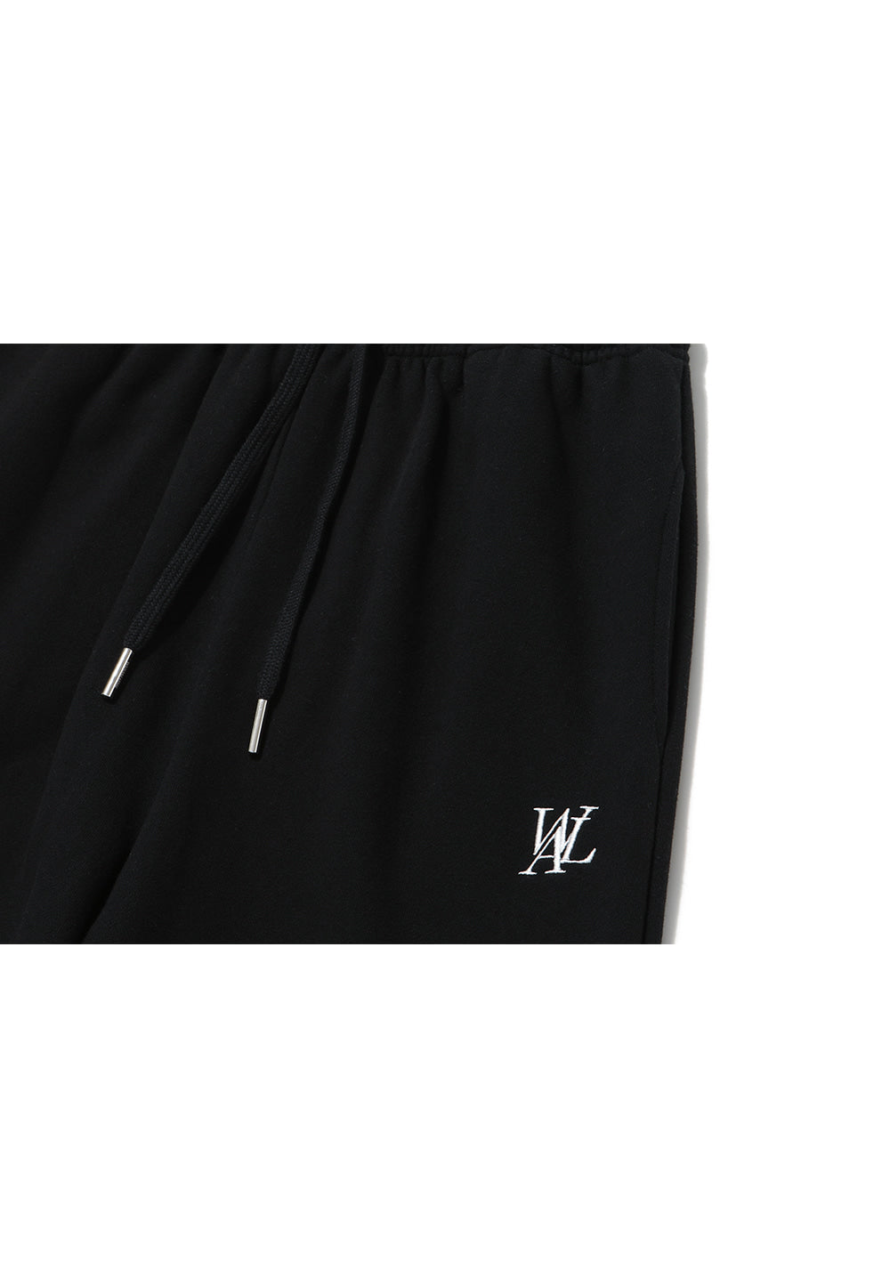 Signature relax wide pants - BLACK