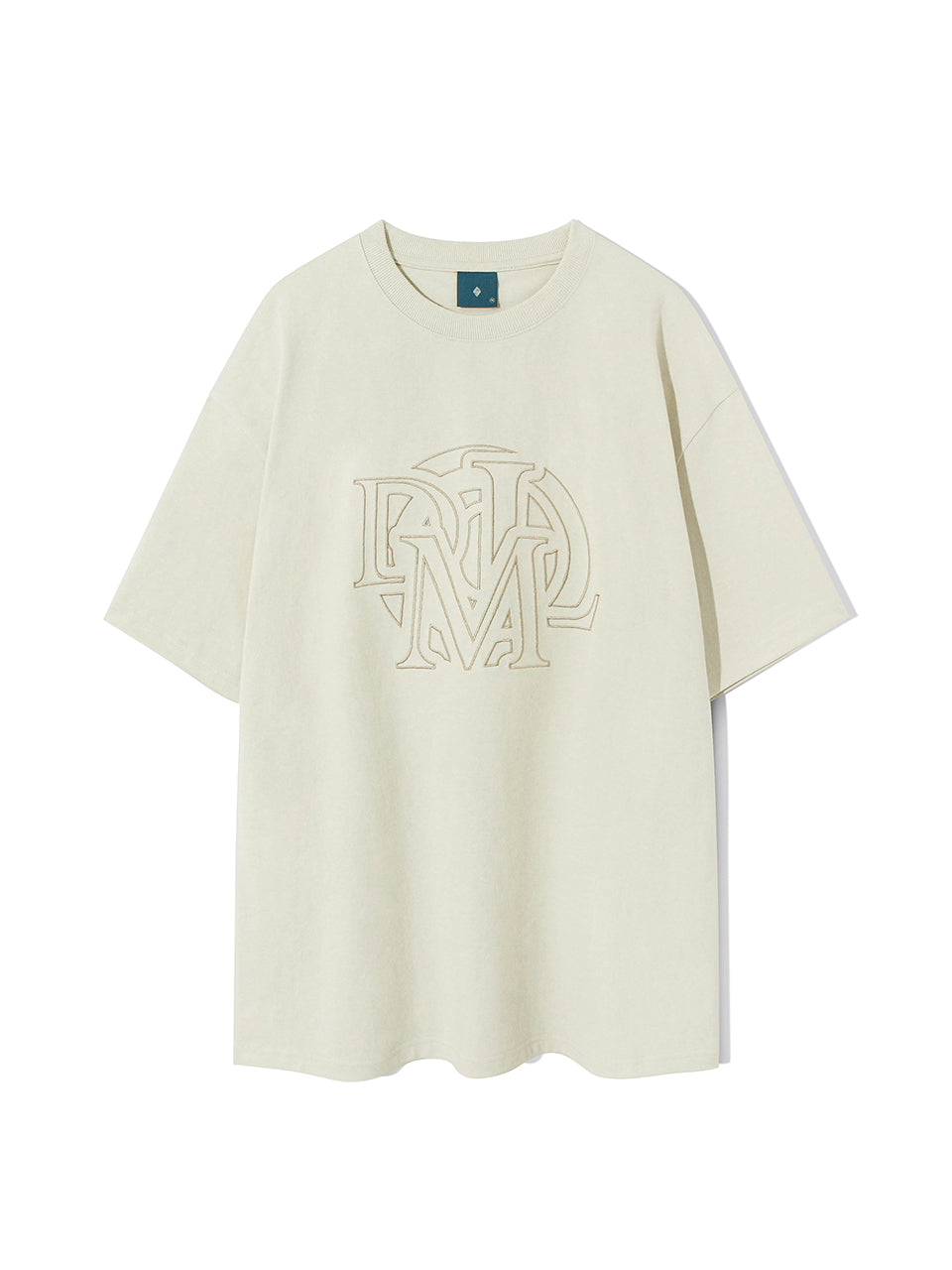 DML Stitch Logo Short Sleeve T-shirt T78 Beige