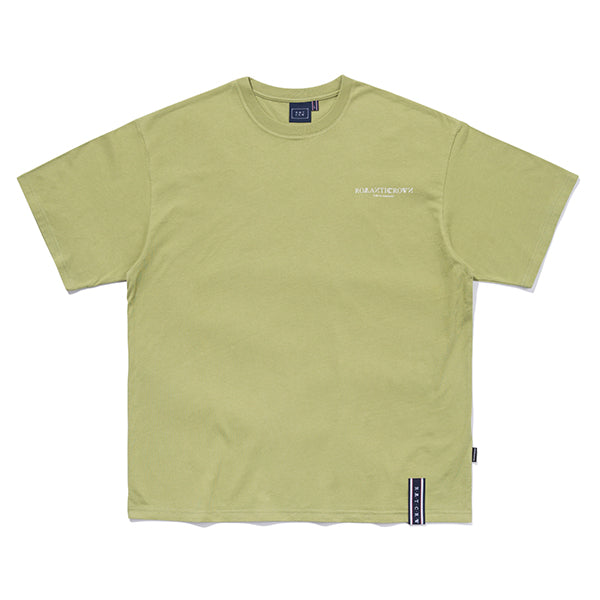 SLOGAN LIST LOGO TEE_LIGHT KHAKI