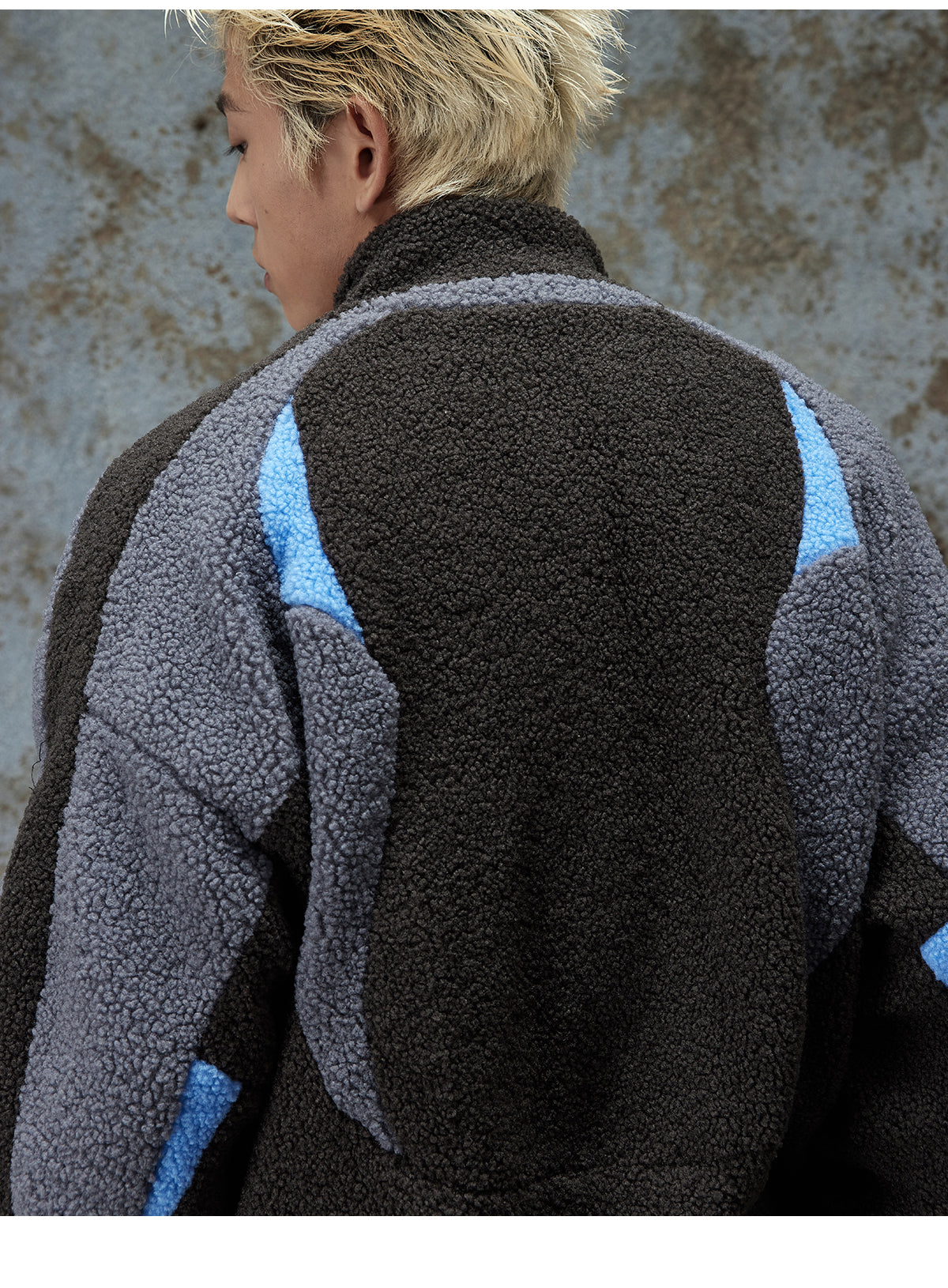 heavy-duty color-blocked polar fleece