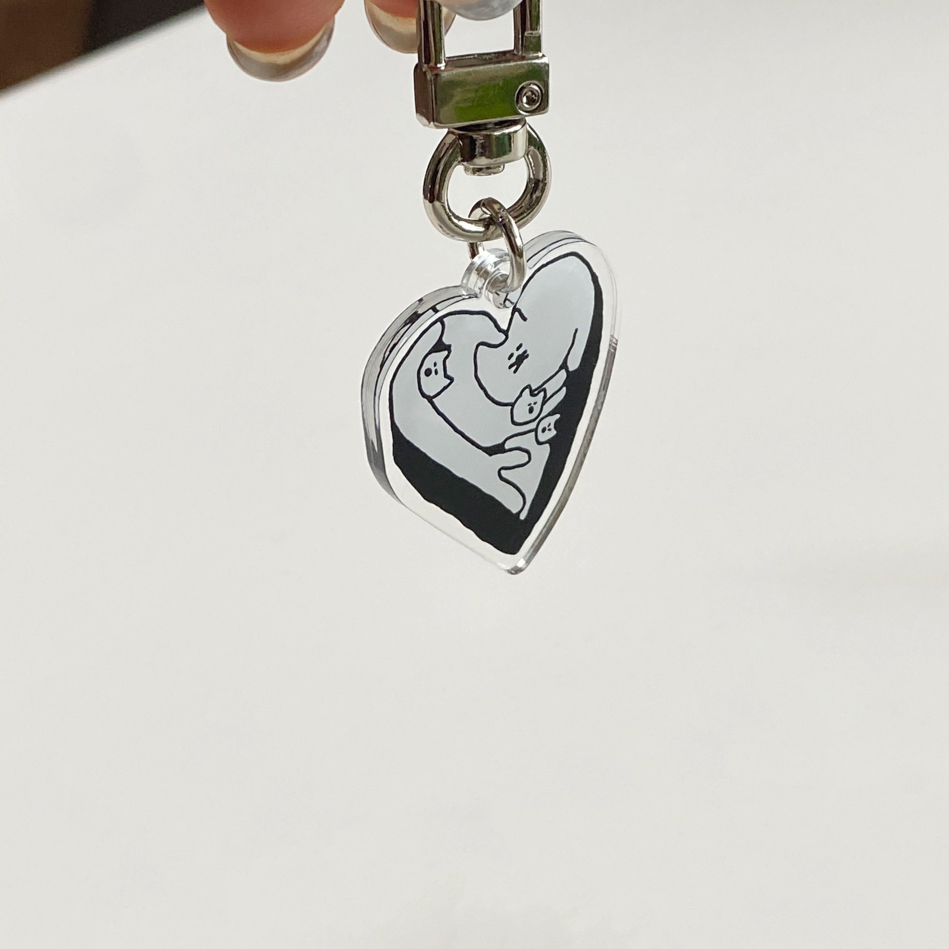 Love Box Cats Key Ring