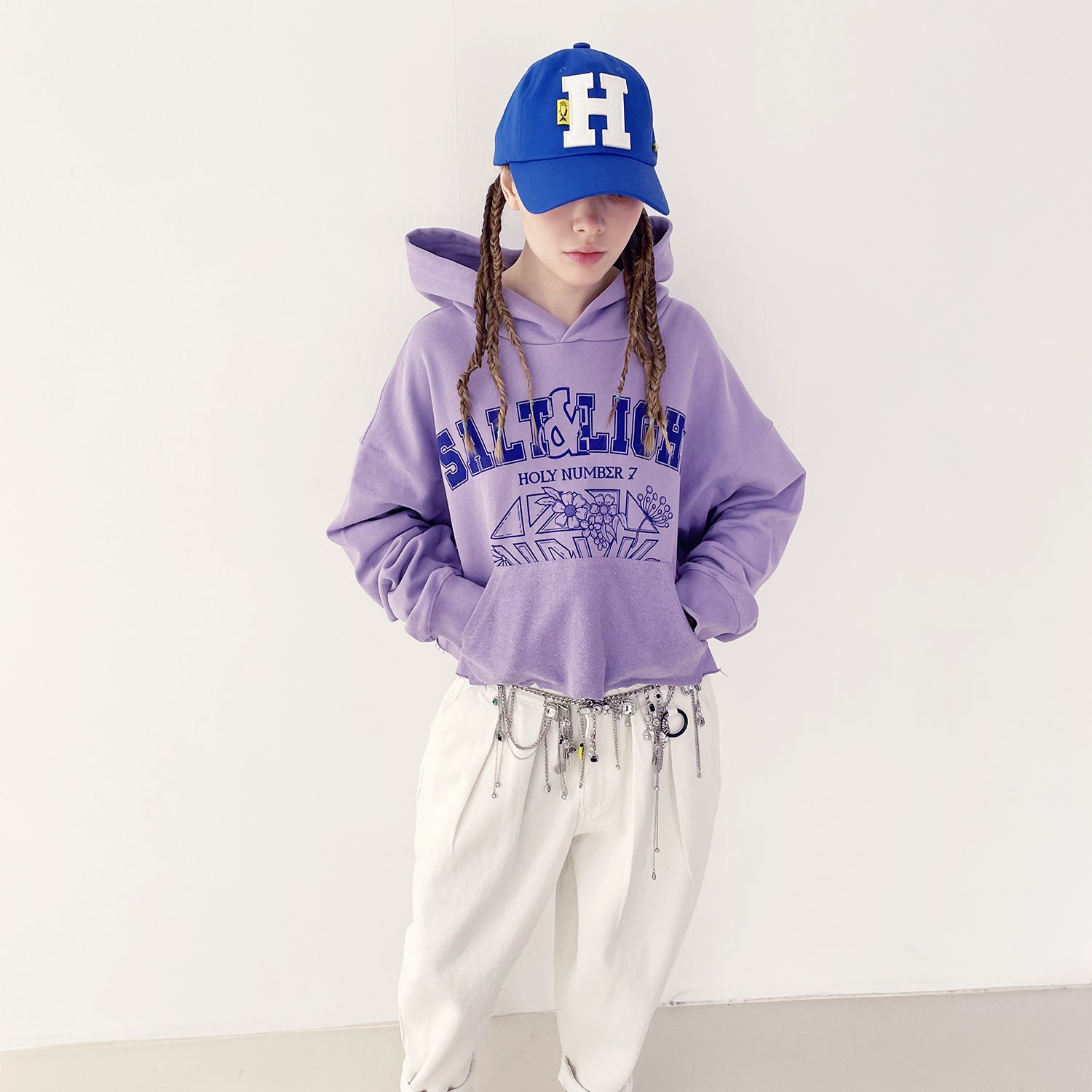 SALT & LIGHT CROPPED HOODIE_PURPLE