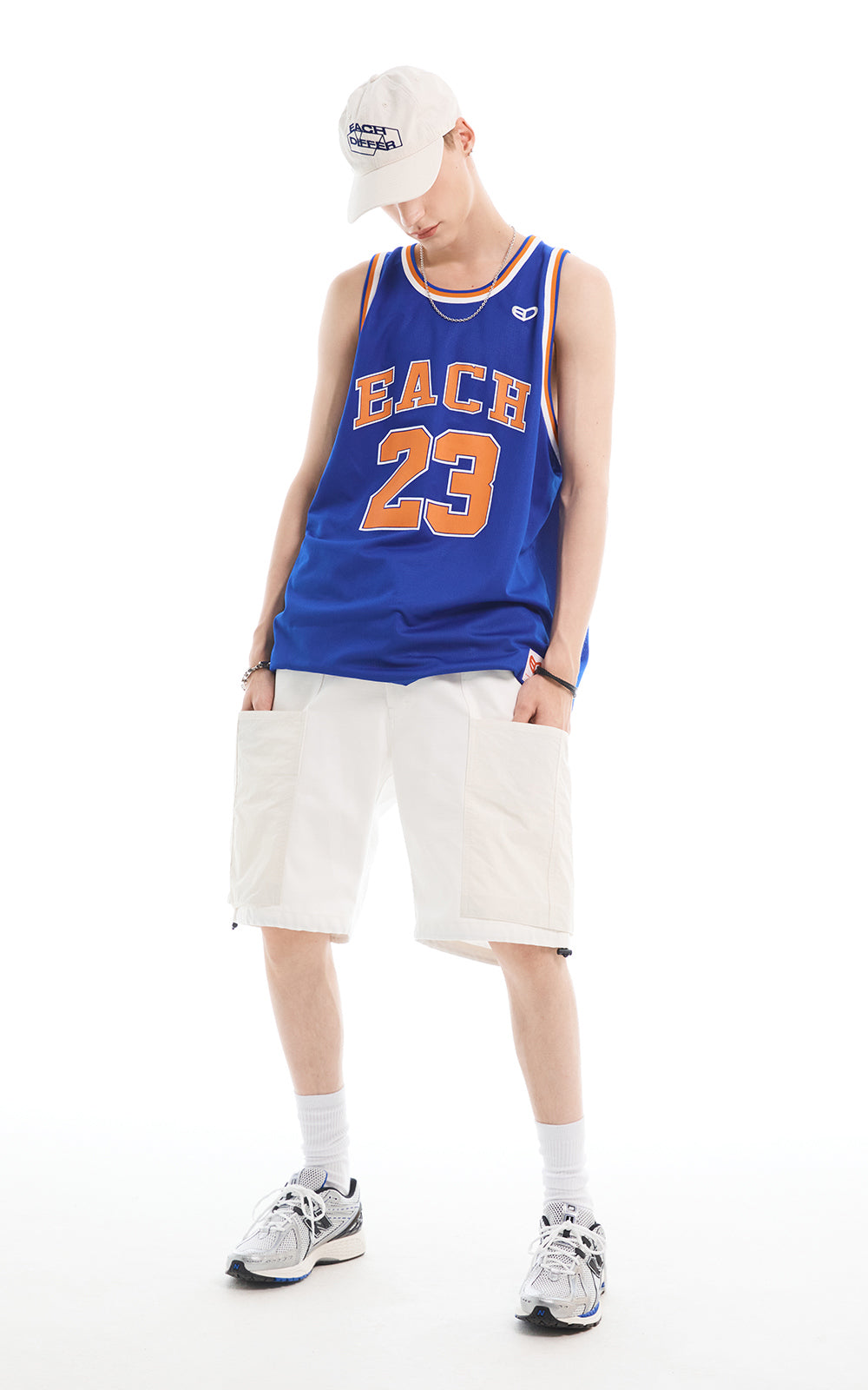 REVERSIBLE JERSEY_WHITE/BLUE