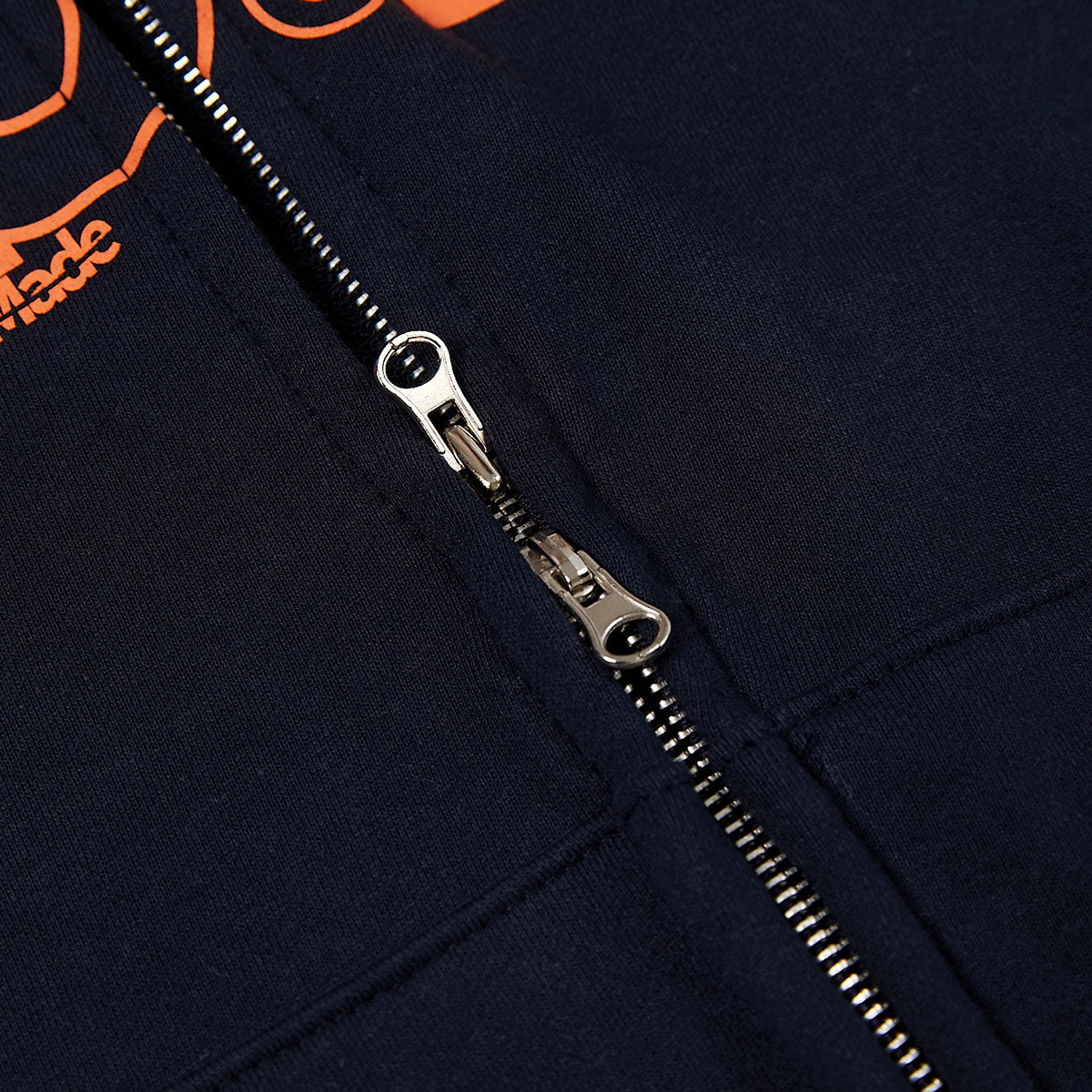 25P SENSE LOGO HOOD ZIP UP_NAVY