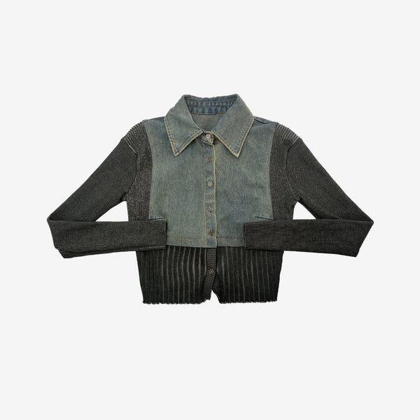 Hoppen Layered Denim Shirt