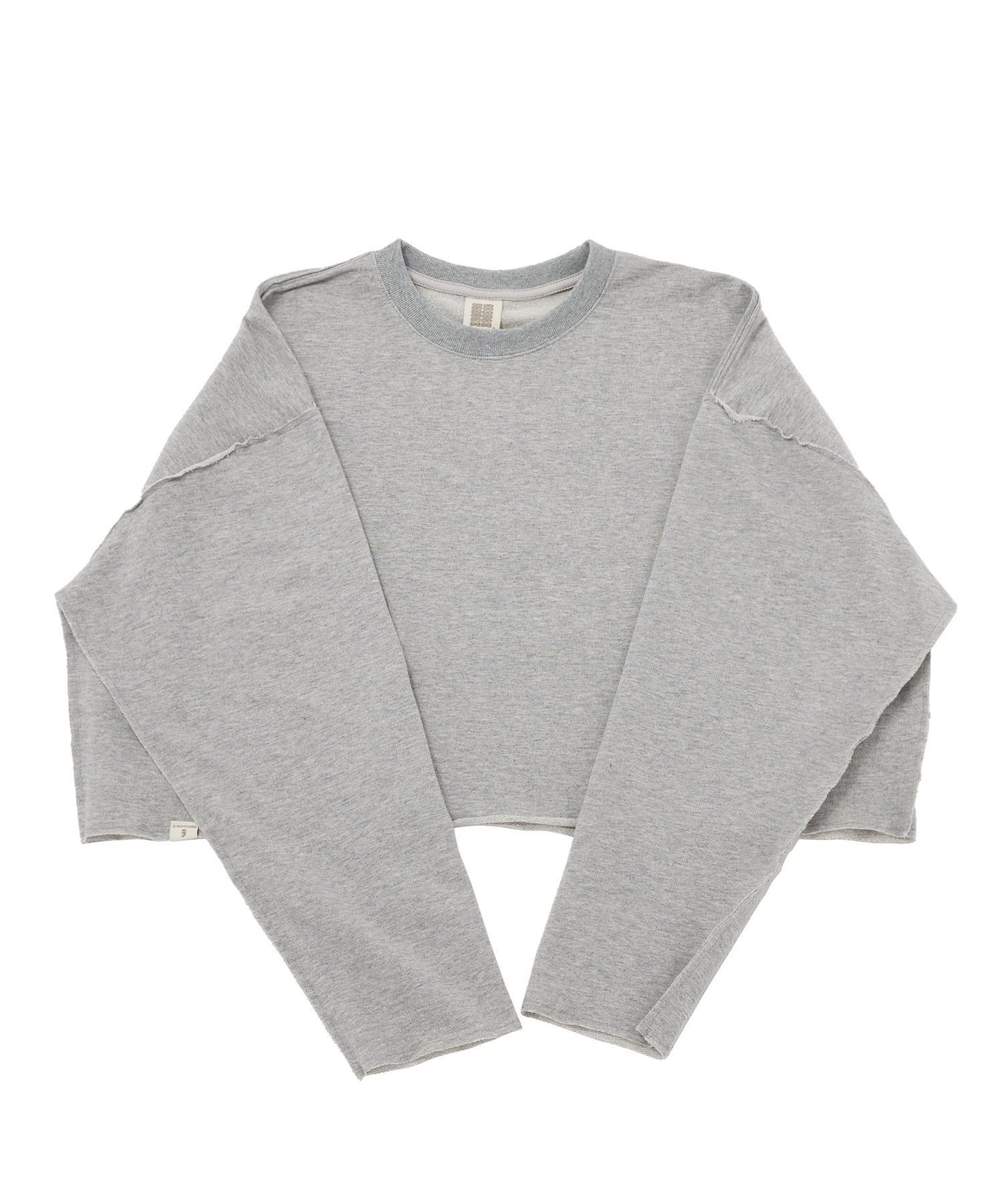 VINTAGE P. DYEING CUT-OUT CROP-TEE (Gray)