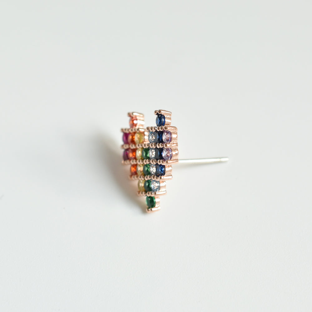 RAINBOW HEART EARRINGS