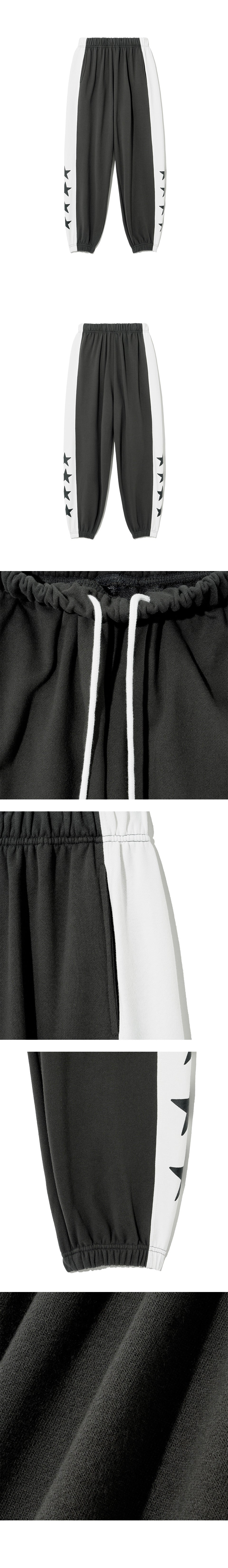 Grand prix star oversize sweatpants_charcoal