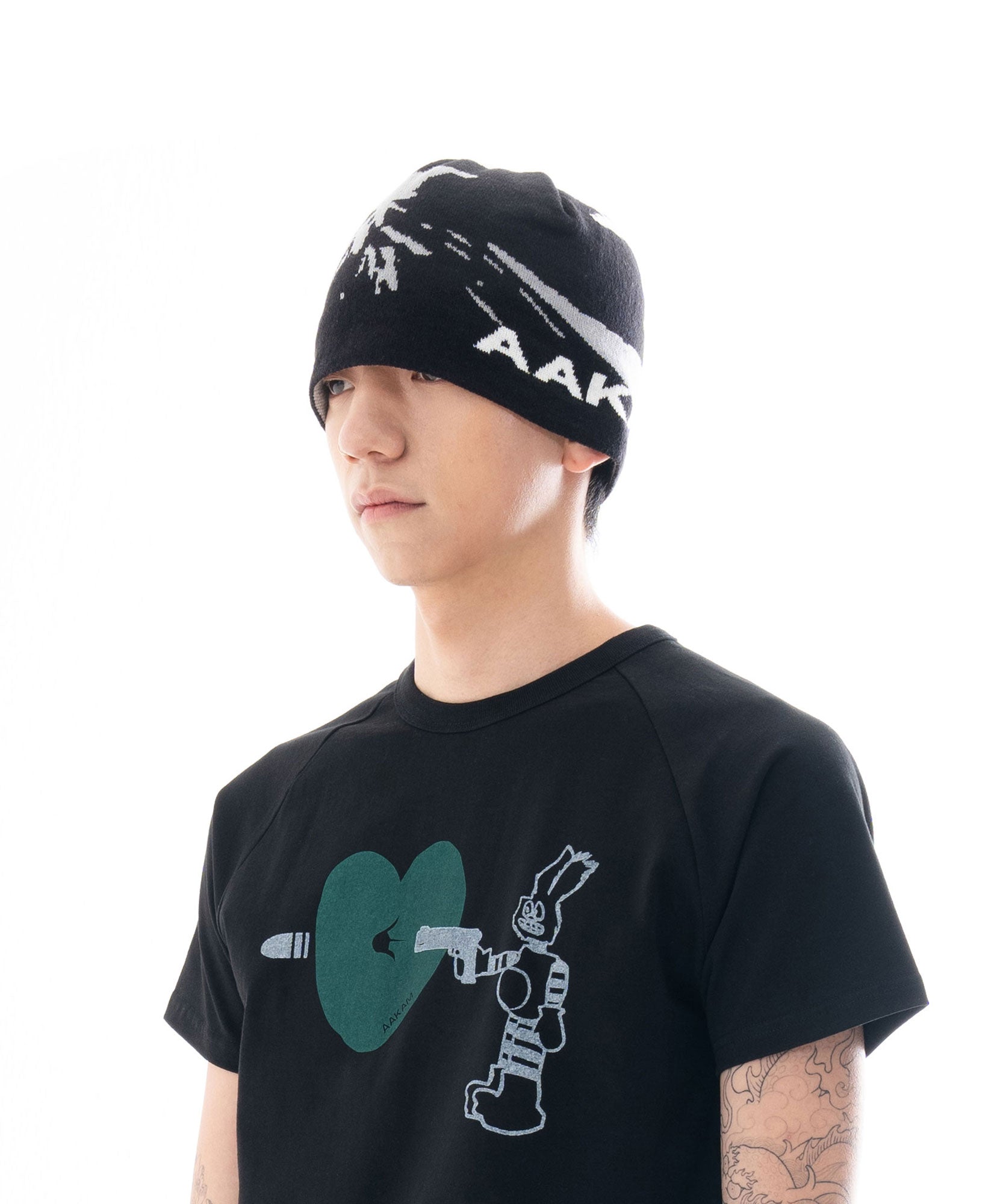 Volcano Jacquard Beanie (Black)