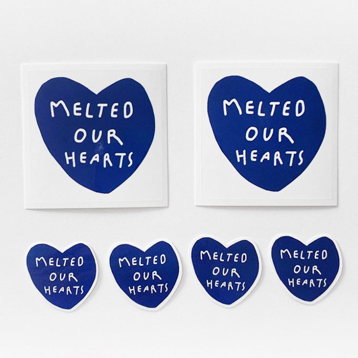 Heart Stickers (Dark Blue)