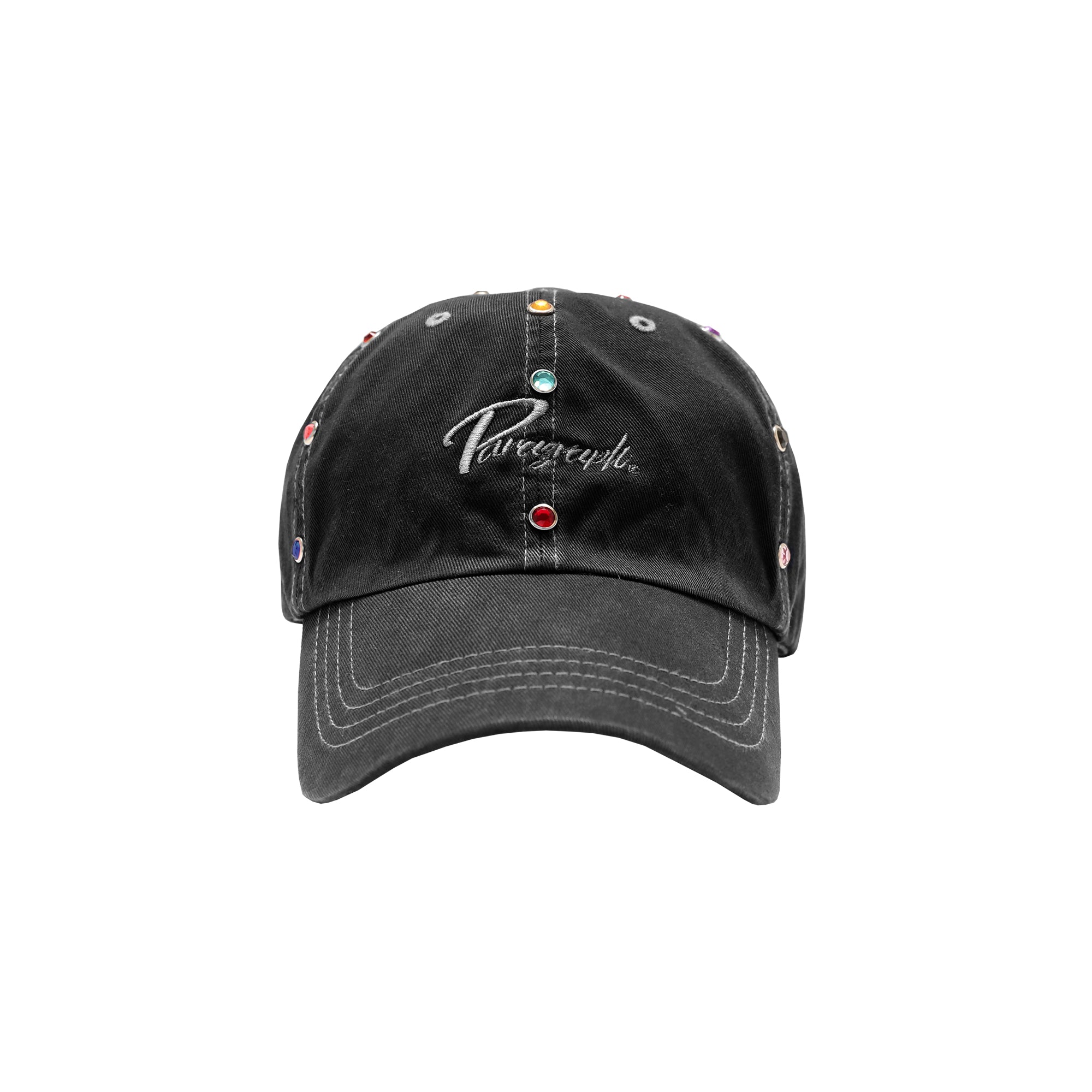 SCRIPT LOGO  GEM STONE CAP