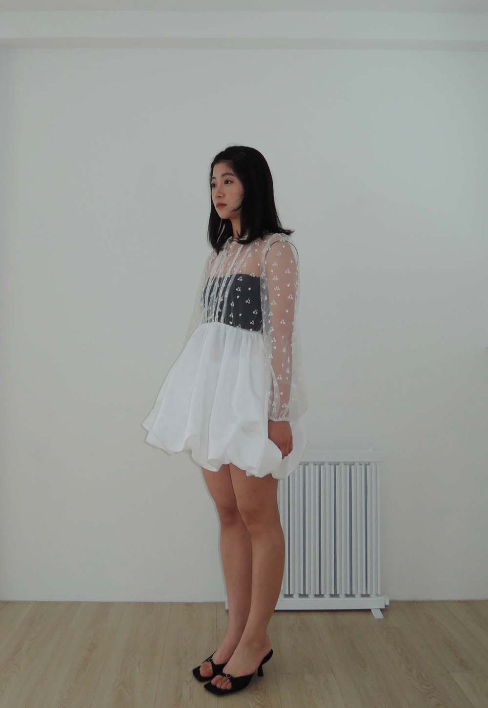 CLOUD TULLE DRESS _WHITE