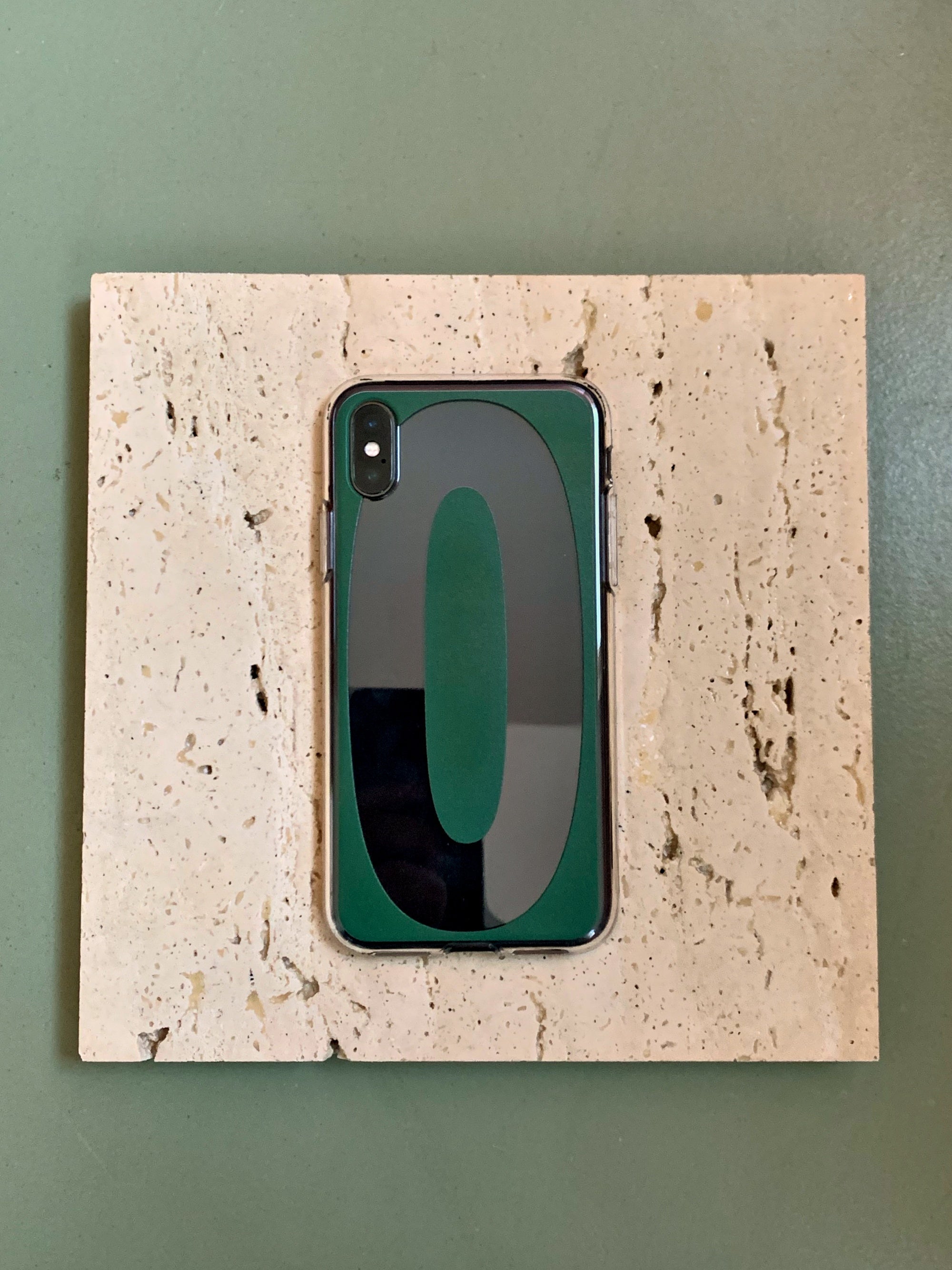  [unfold] Alphabet jelly case - O, green