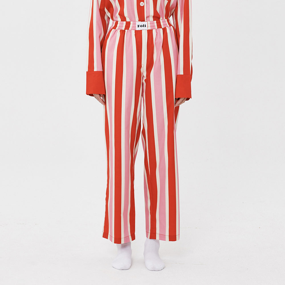 (W) Delightful Red Stripe PJ Pants